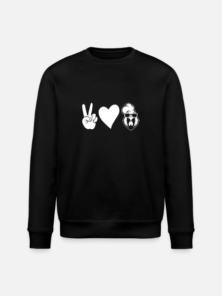 Chicken Rooster - Stanley/Stella ROLLER Unisex Organic Sweatshirt - black
