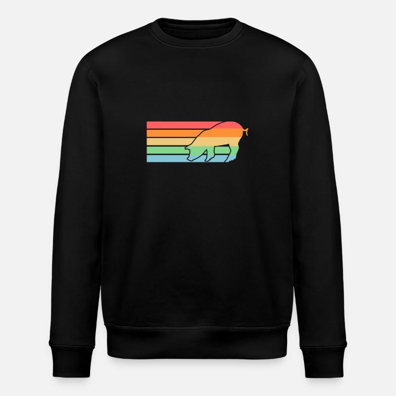 Pig - Stanley/Stella ROLLER Unisex Organic Sweatshirt - black