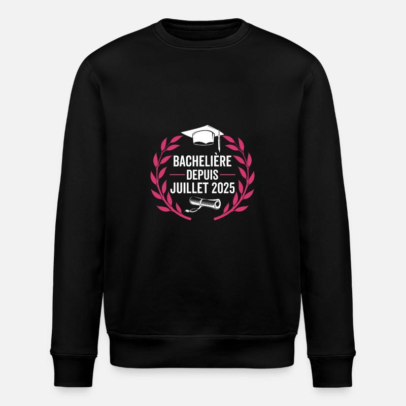 Bachelière 2025 Félicitations BAC - Sweat bio ROLLER Stanley/Stella Unisexe - noir