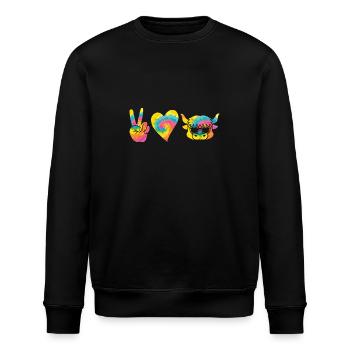 Büffel Rind Ochsen - Stanley/Stella Unisex Bio-Sweatshirt ROLLER - Schwarz - Vorne - Nik (191cm)