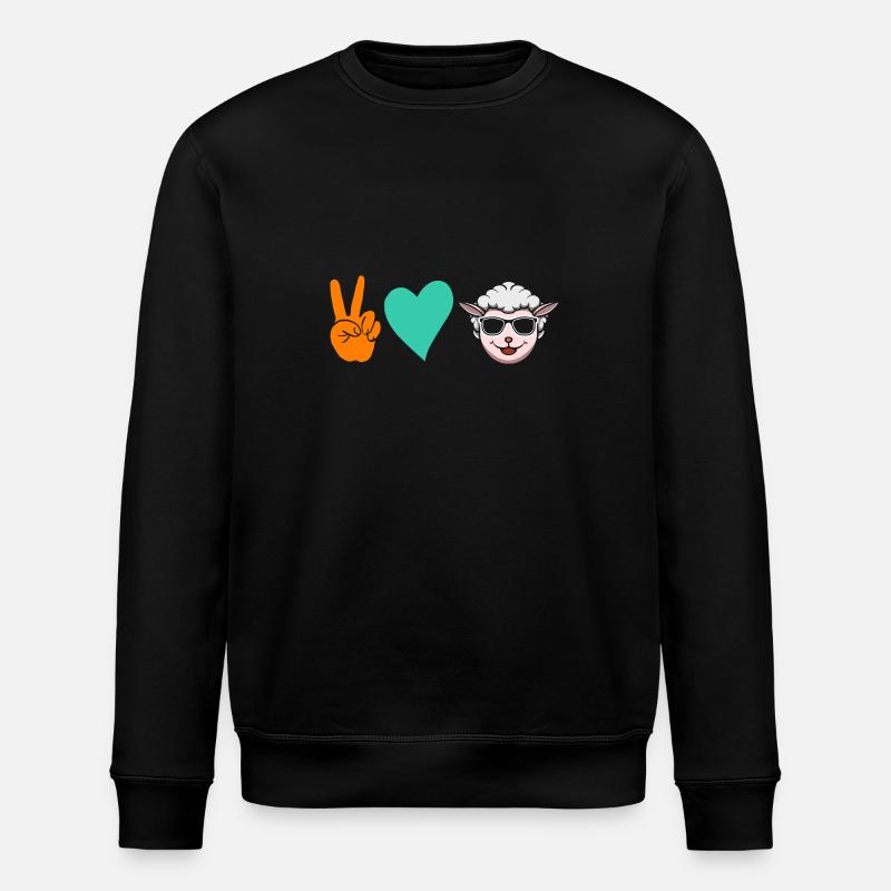 Shepherd Sheep - Stanley/Stella ROLLER Unisex Organic Sweatshirt - black
