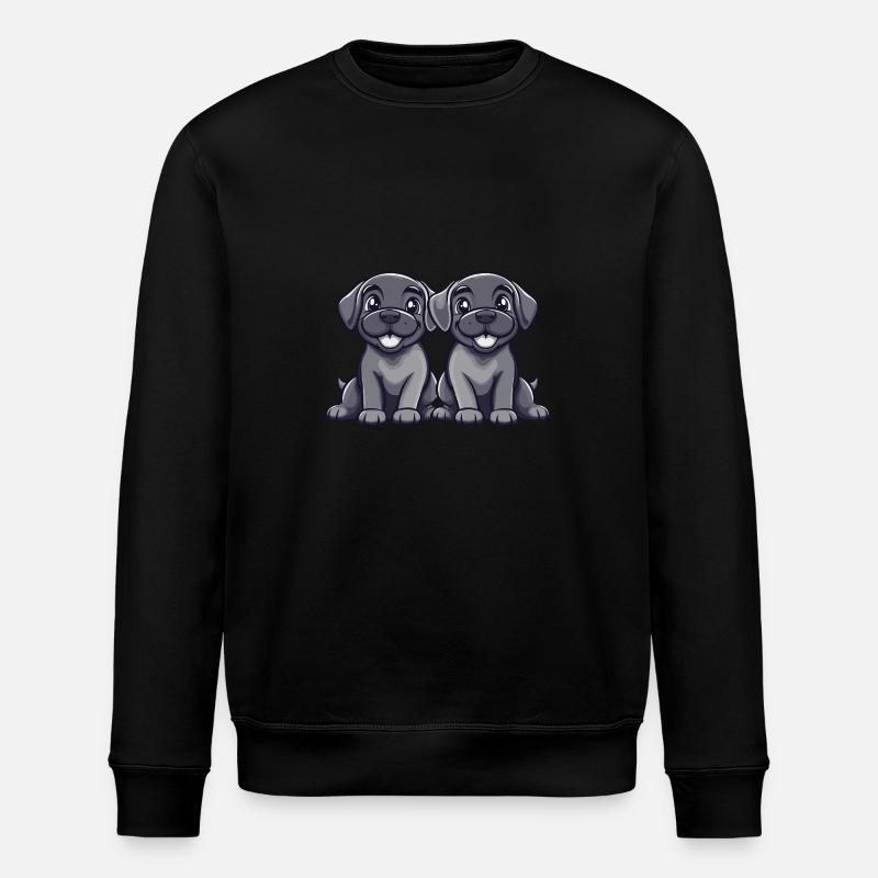 Chien Mastiff Bande dessinée - Sweat bio ROLLER Stanley/Stella Unisexe - noir