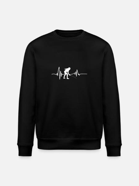 Fencing Heartbeat Fencing - Stanley/Stella ROLLER Unisex Organic Sweatshirt - black