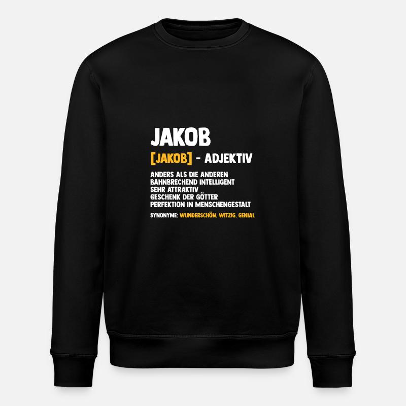 Jacob - Sweat bio ROLLER Stanley/Stella Unisexe - noir