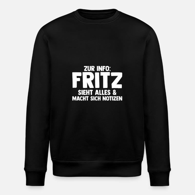 Fritz - Stanley/Stella ROLLER Unisex Organic Sweatshirt - black