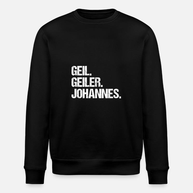 Johannes - Stanley/Stella Unisex Bio-Sweatshirt ROLLER - Schwarz