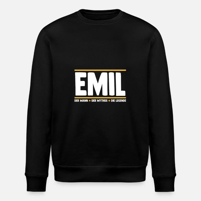 Emil - Sweat bio ROLLER Stanley/Stella Unisexe - noir