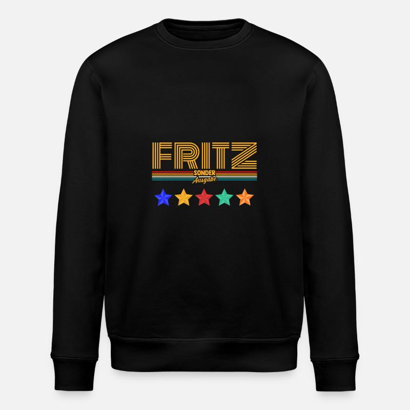 Fritz - Stanley/Stella Unisex Bio-Sweatshirt ROLLER - Schwarz