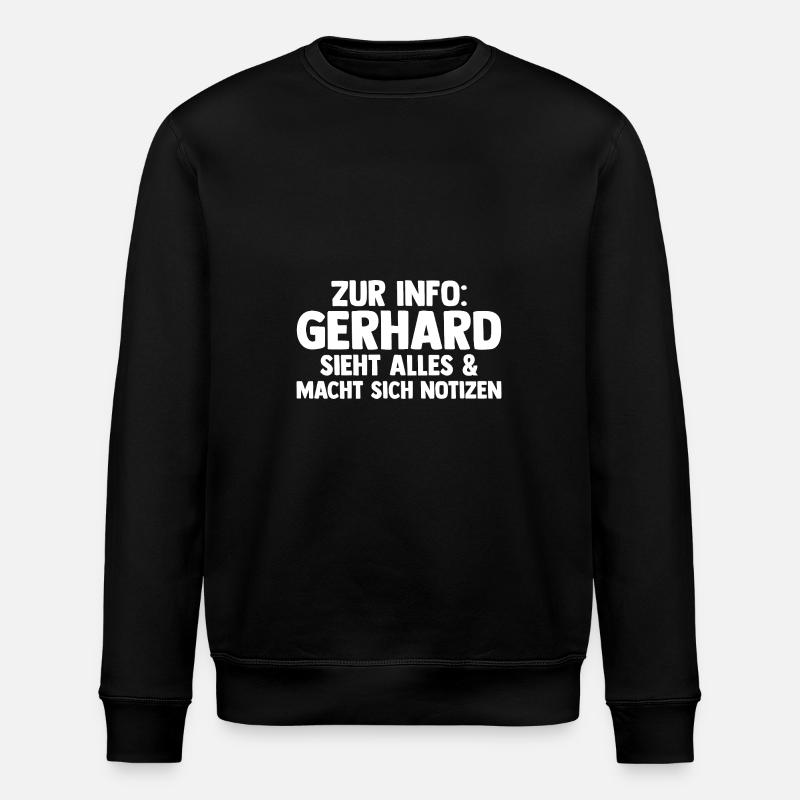 Gerhard - Stanley/Stella ROLLER Unisex Organic Sweatshirt - black