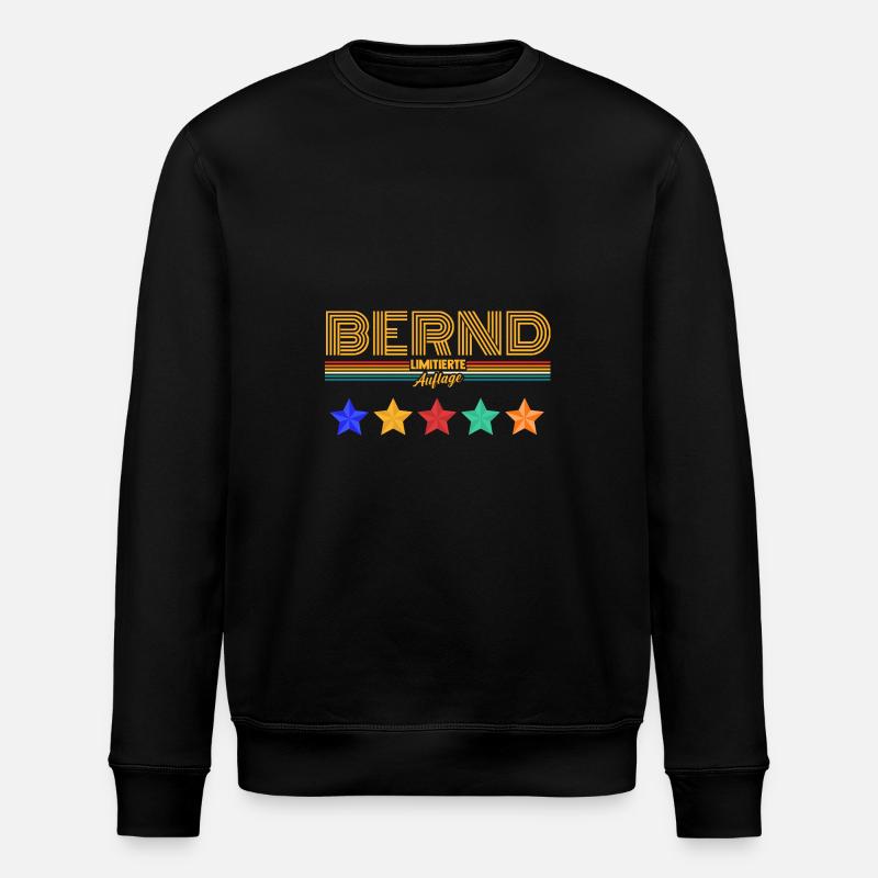 Bernd - Stanley/Stella Unisex Bio-Sweatshirt ROLLER - Schwarz