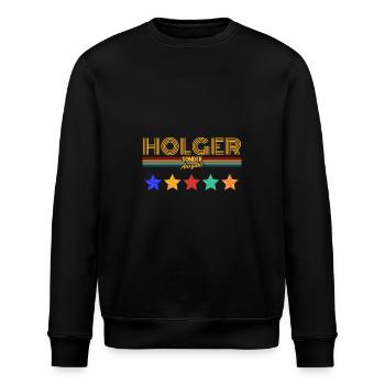 Holger - Sweat bio ROLLER Stanley/Stella Unisexe - noir - Devant - Nik (191cm)
