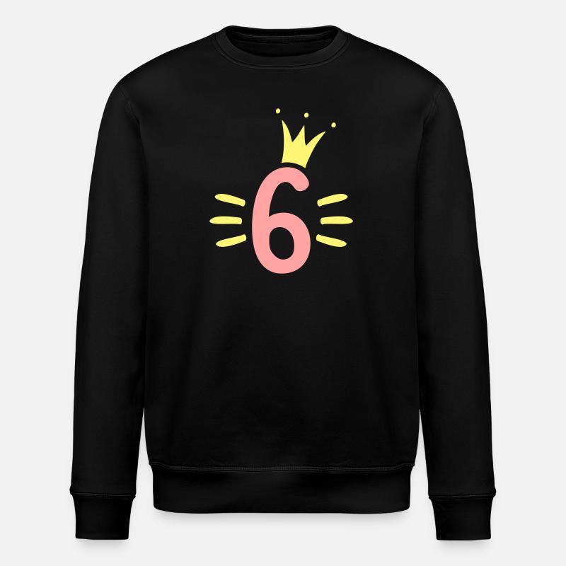 Couronne du 6e anniversaire - Sweat bio ROLLER Stanley/Stella Unisexe - noir