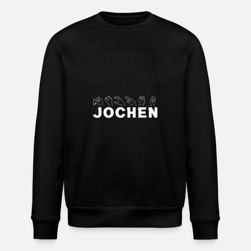 Sign language Jochen - Stanley/Stella ROLLER Unisex Organic Sweatshirt - black