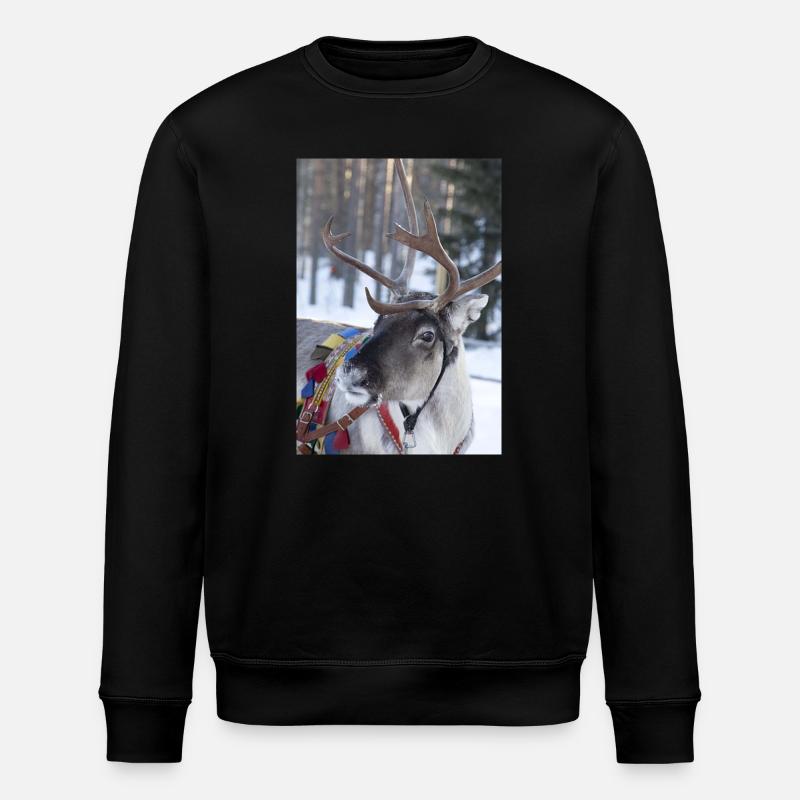 Rentier - Stanley/Stella Unisex Bio-Sweatshirt ROLLER - Schwarz