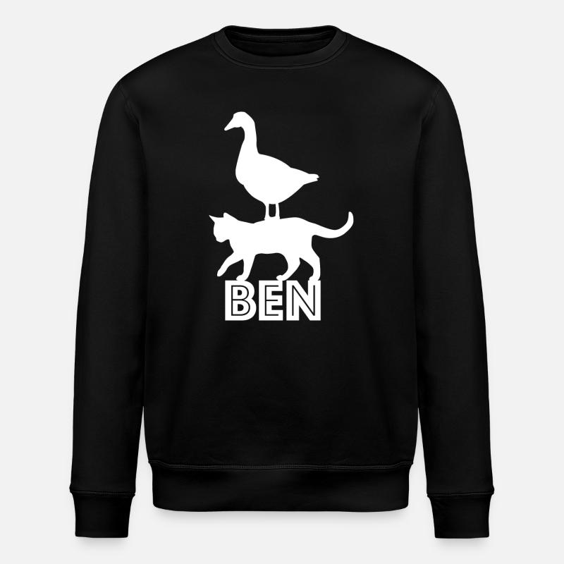 Oca Gato Ben - Stanley/Stella ROLLER Unisex Organic Sweatshirt - black