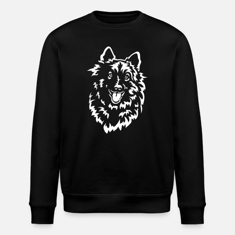 Wolfsspitz Head « Black Edition » - Sweat bio ROLLER Stanley/Stella Unisexe - noir