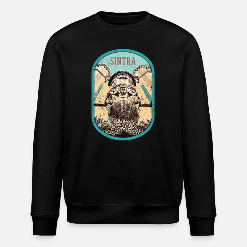 Fantastic Gate: Pena Palace, Sintra - Stanley/Stella ROLLER Unisex Organic Sweatshirt - black