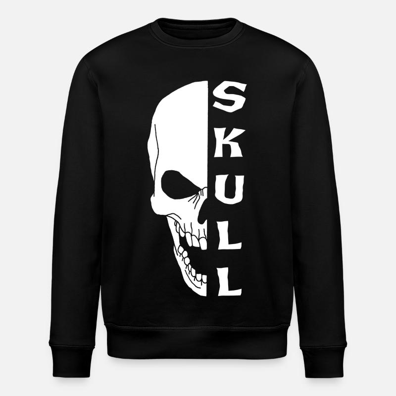 The White Skull - Stanley/Stella ROLLER Unisex Organic Sweatshirt - black