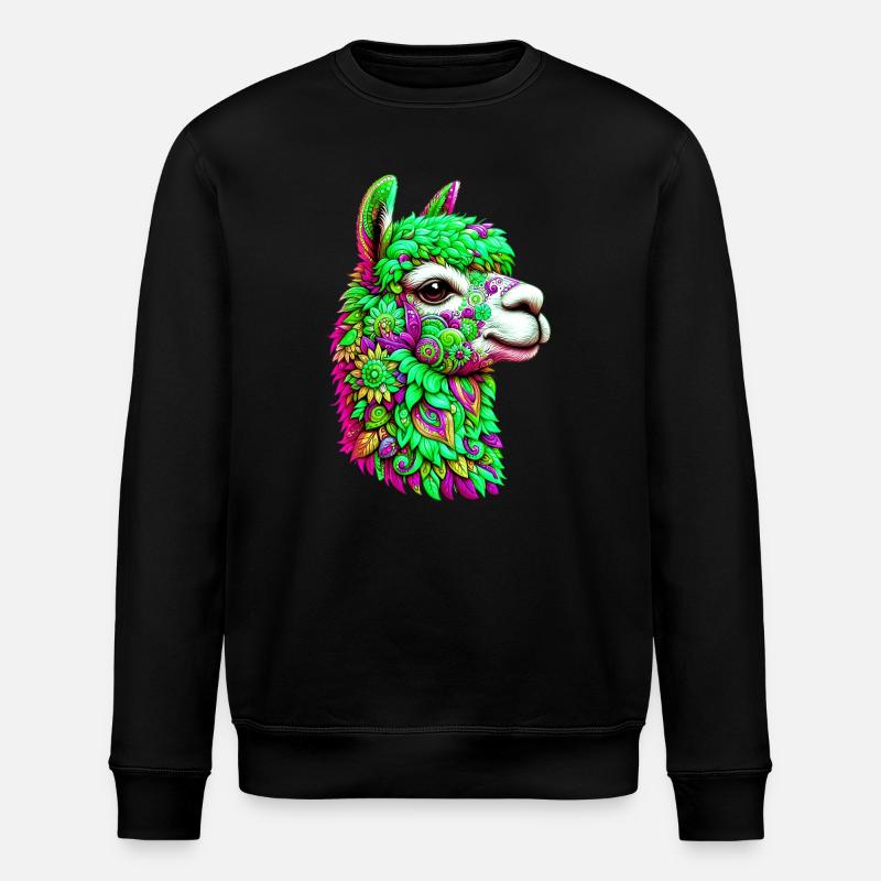 Alpaka - Stanley/Stella Unisex Bio-Sweatshirt ROLLER - Schwarz