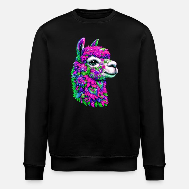 Alpaka - Stanley/Stella Unisex Bio-Sweatshirt ROLLER - Schwarz