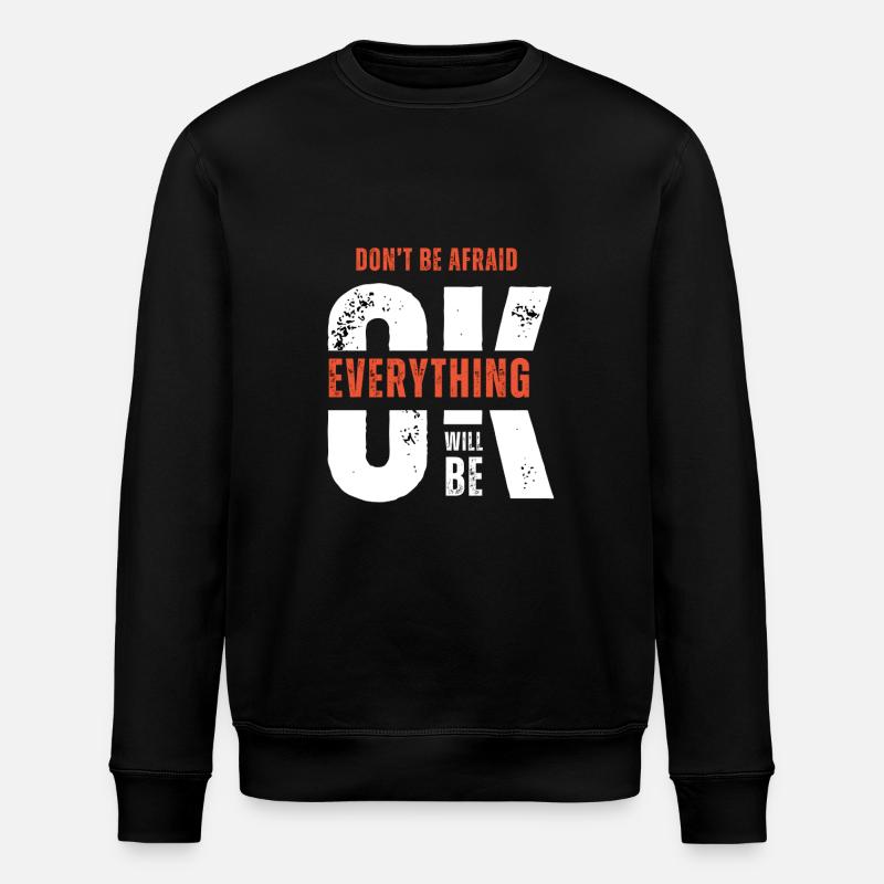 Bleiben Sie stark - Stanley/Stella Unisex Bio-Sweatshirt ROLLER - Schwarz