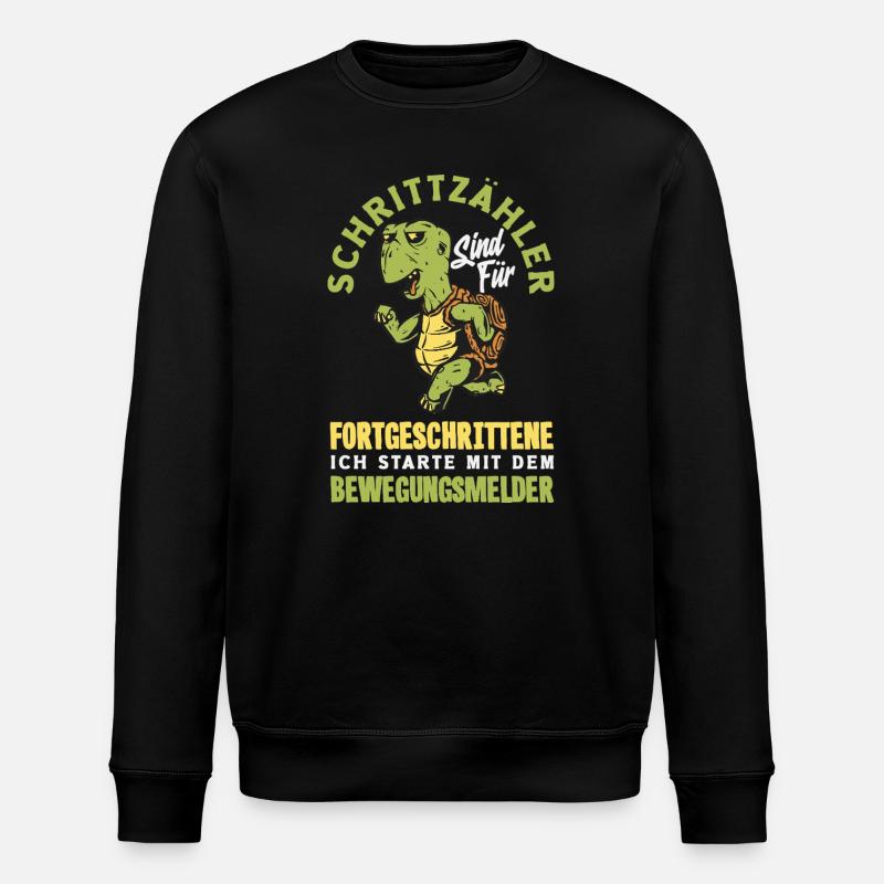 Podomètre? J’utilise le détecteur de mouvement - Sweat bio ROLLER Stanley/Stella Unisexe - noir