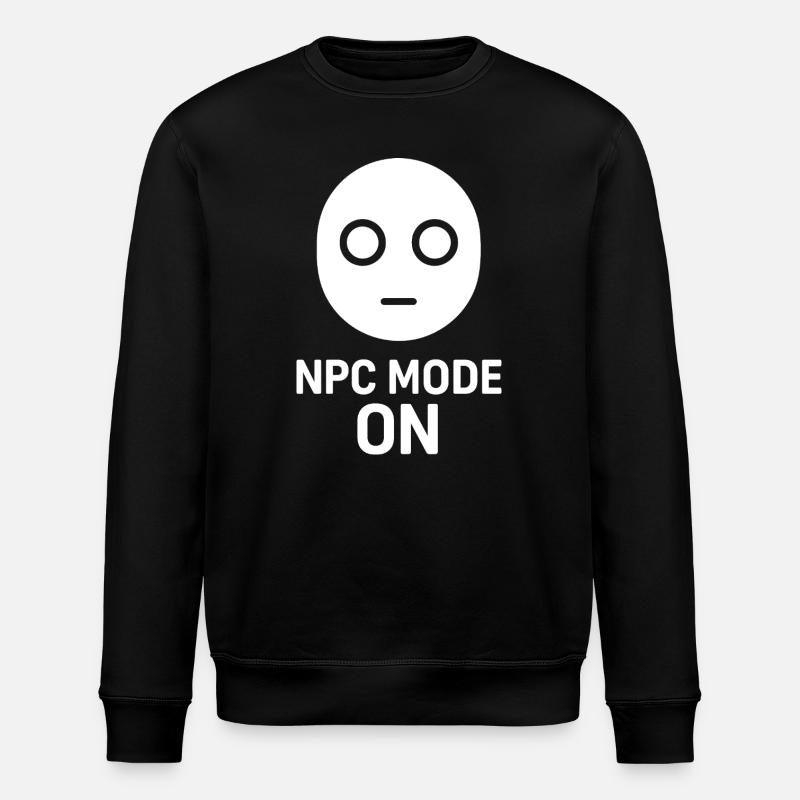 NPC Mode On - Stanley/Stella Unisex Bio-Sweatshirt ROLLER - Schwarz