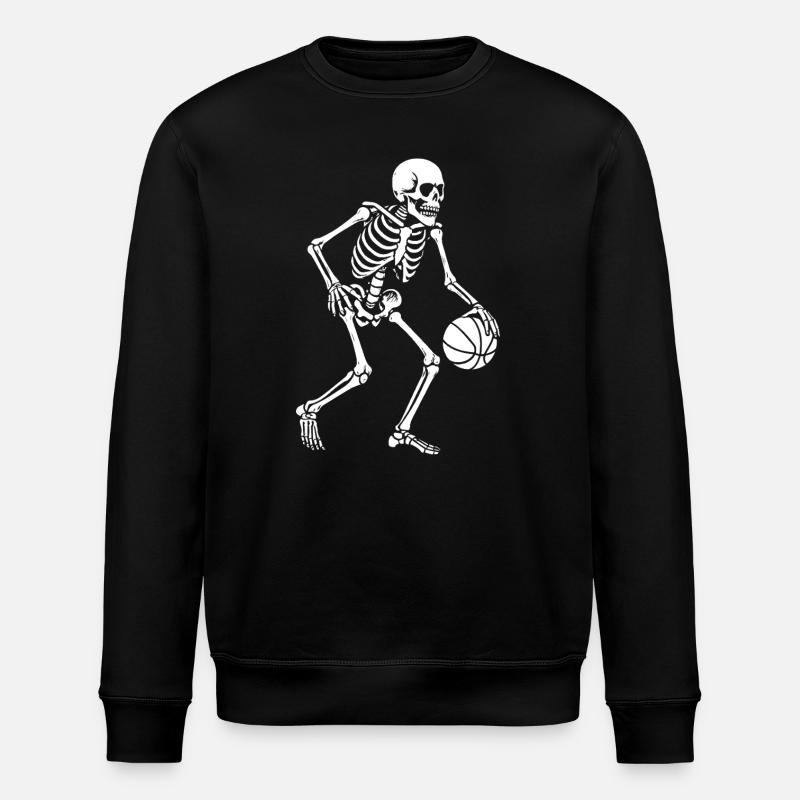 Skeleton Dribbler Basketball - Sweat bio ROLLER Stanley/Stella Unisexe - noir