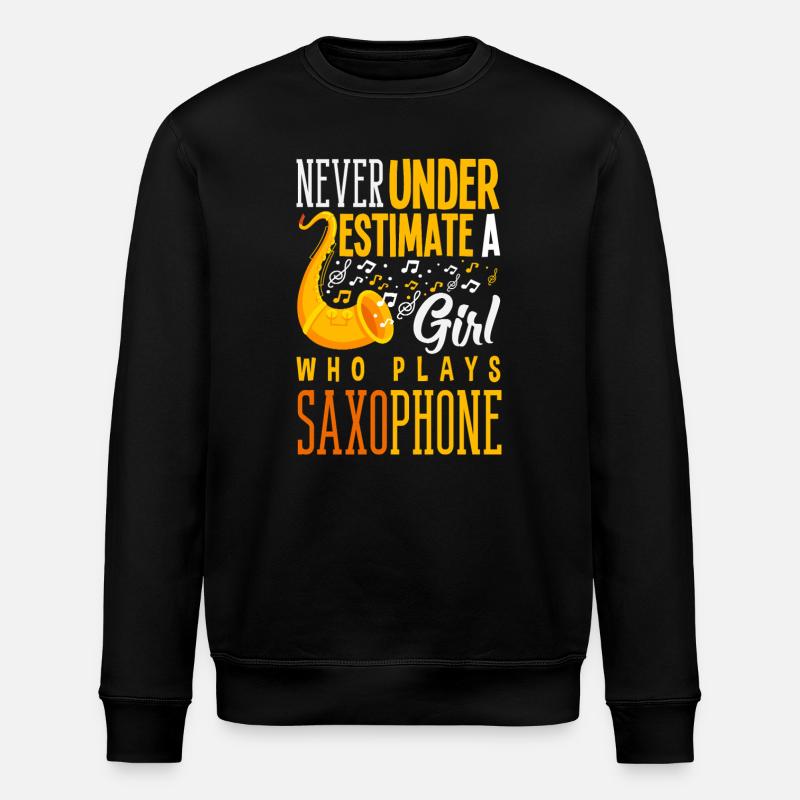 Saxophone - Sweat bio ROLLER Stanley/Stella Unisexe - noir