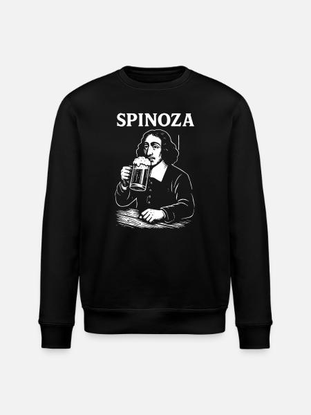 Spinoza Beer Philosopher - Stanley/Stella ROLLER Unisex Organic Sweatshirt - black