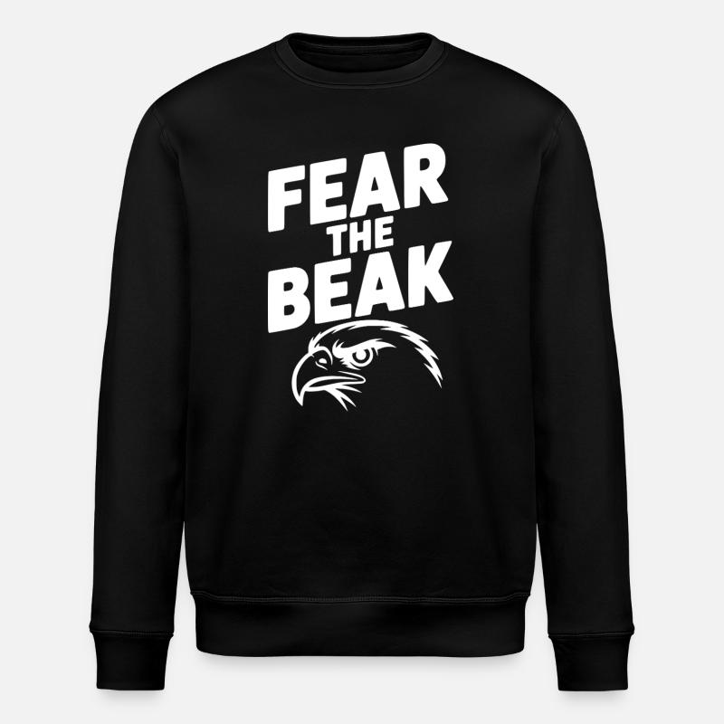 Fear the Beak - Stanley/Stella ROLLER Unisex Organic Sweatshirt - black
