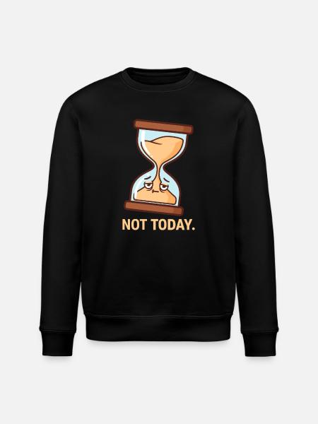 The Reluctant Hourglass - Stanley/Stella ROLLER Unisex Organic Sweatshirt - black