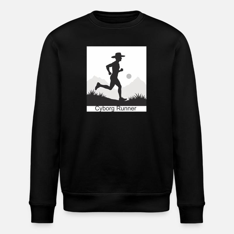 Cyborg Runner - Stanley/Stella ROLLER Unisex Organic Sweatshirt - black