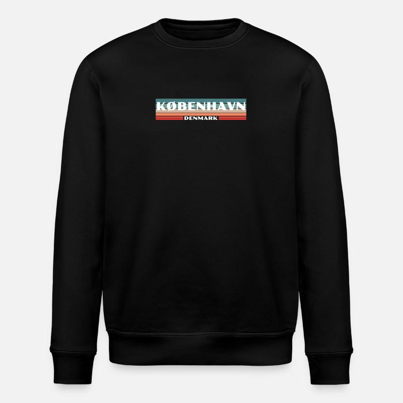 København Denmark Denmark Danish Danish - Stanley/Stella ROLLER Unisex Organic Sweatshirt - black