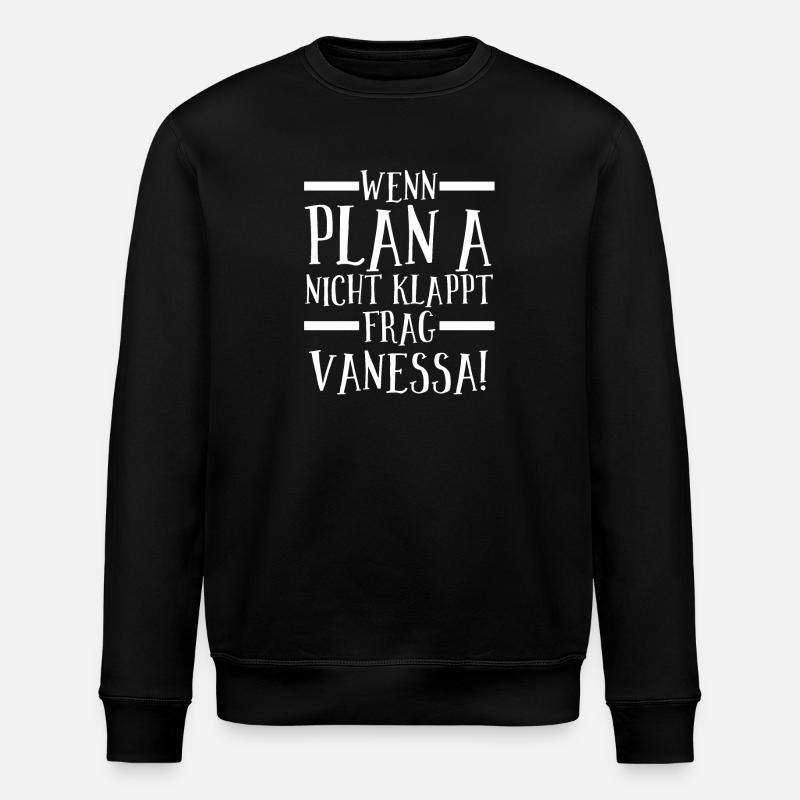 Prénom Vanessa - Sweat bio ROLLER Stanley/Stella Unisexe - noir