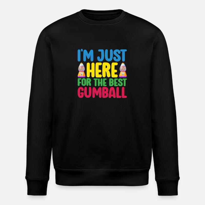 Gumball Machine Chewing Gum Machine - Stanley/Stella ROLLER Unisex Organic Sweatshirt - black