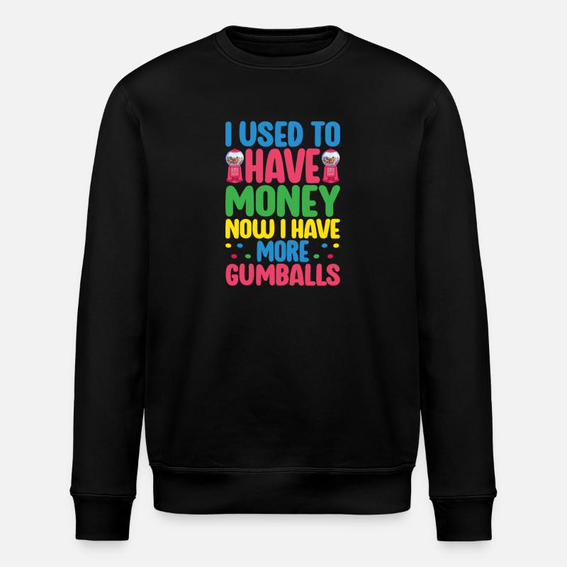 Gumball Machine Chewing Gum Machine - Stanley/Stella ROLLER Unisex Organic Sweatshirt - black