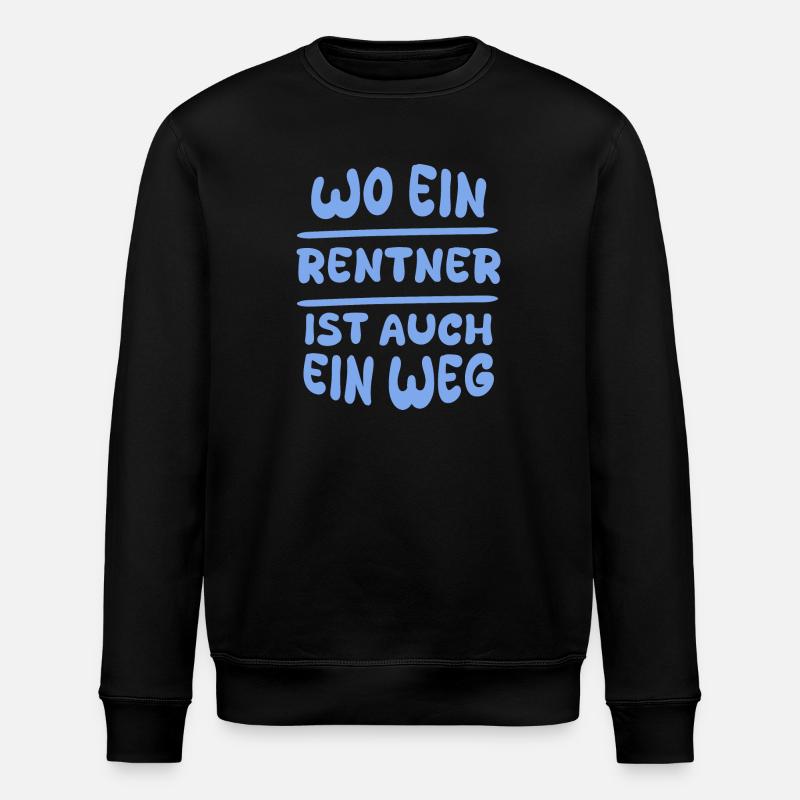 Geschenk für Rentner - Stanley/Stella Unisex Bio-Sweatshirt ROLLER - Schwarz