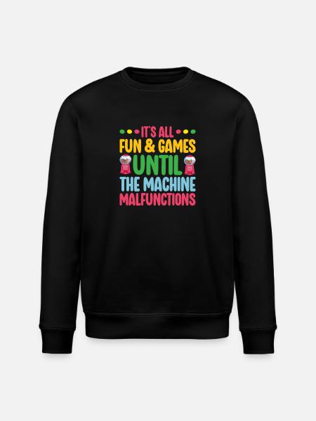 Gumball Machine Chewing Gum Machine - Stanley/Stella ROLLER Unisex Organic Sweatshirt - black