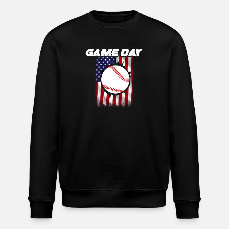 Baseball Sports Joueur de baseball Lanceur Receveur États-Unis - Sweat bio ROLLER Stanley/Stella Unisexe - noir