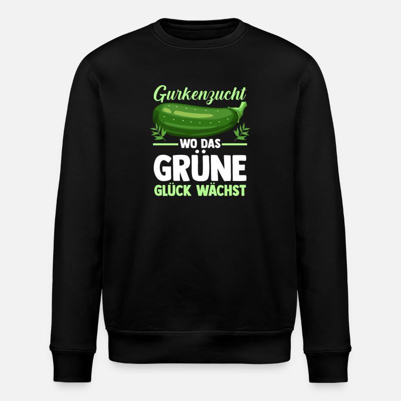 Jardinier Concombre Jardin fermier - Sweat bio ROLLER Stanley/Stella Unisexe - noir