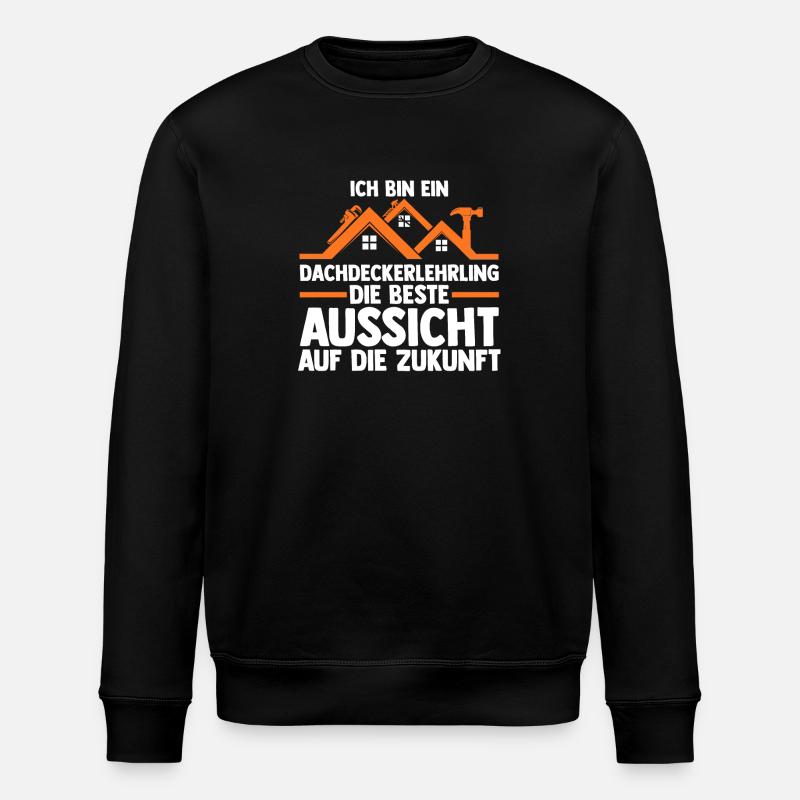 Roofing training apprentice Auzbi roofer - Stanley/Stella ROLLER Unisex Organic Sweatshirt - black