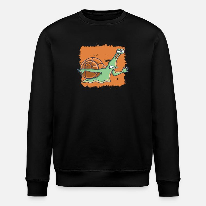 Running Snail Jogging Running - Stanley/Stella ROLLER Unisex Organic Sweatshirt - black