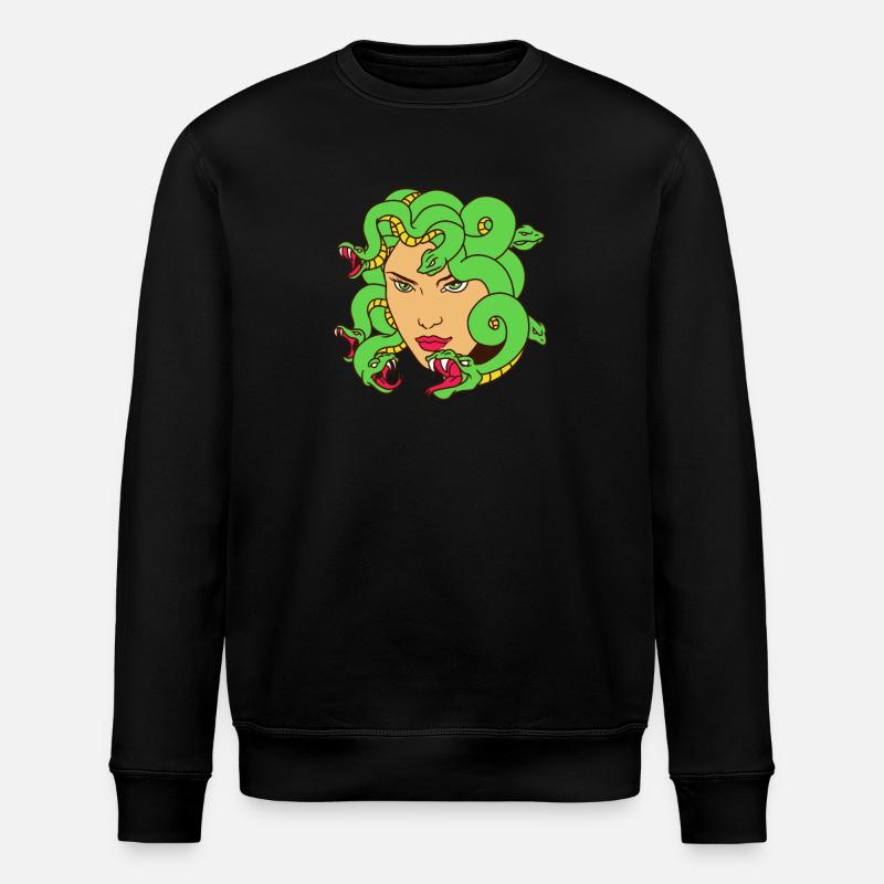 Dieu antique Mythologie grecque Médussa - Sweat bio ROLLER Stanley/Stella Unisexe - noir