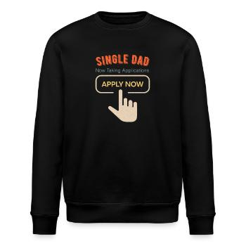 Single Dad funny cool - Stanley/Stella Unisex Bio-Sweatshirt ROLLER - Schwarz - Vorne - Nik (191cm)