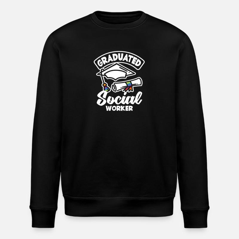 Graduate Social Worker Stolz - Stanley/Stella ROLLER Unisex Organic Sweatshirt - black