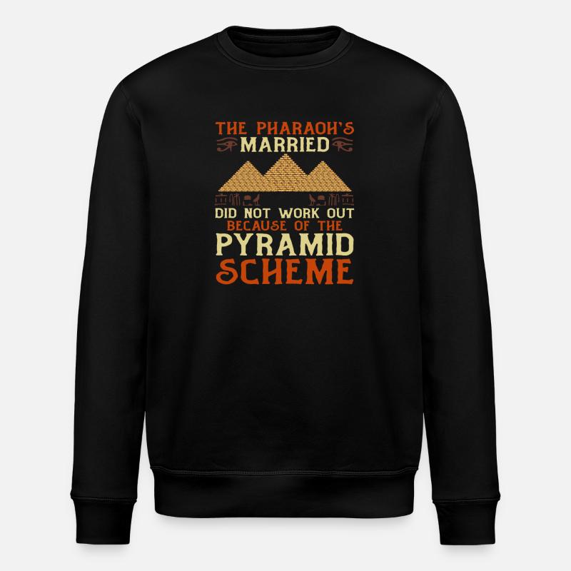 Pharaoh's Married Pyramid Mythology - Stanley/Stella ROLLER Unisex Organic Sweatshirt - black