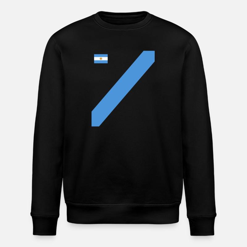 Argentina Gift Argentina Argentine Flag - Stanley/Stella ROLLER Unisex Organic Sweatshirt - black