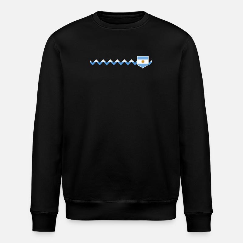 Argentina Gift Argentina Argentine Flag - Stanley/Stella ROLLER Unisex Organic Sweatshirt - black