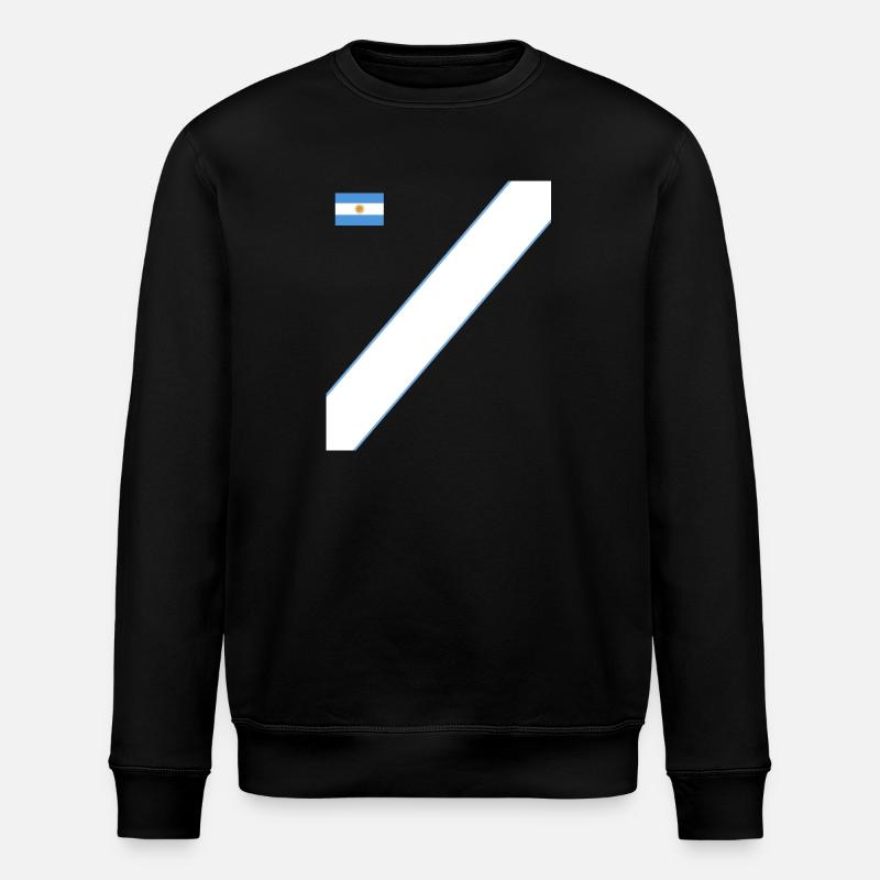Argentina Gift Argentina Argentine Flag - Stanley/Stella ROLLER Unisex Organic Sweatshirt - black